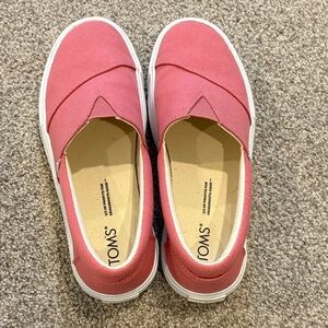TOMS Women's Pink Slip-On Shoes